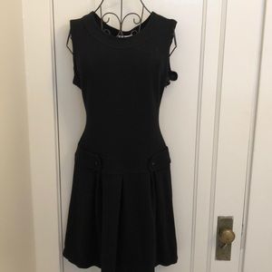 Calvin Klein dropped waist black dress